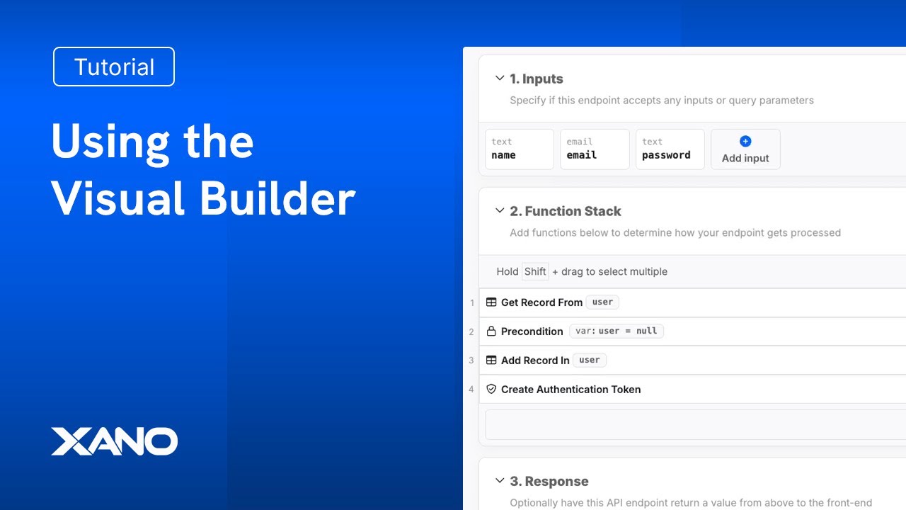Using the Visual Builder
