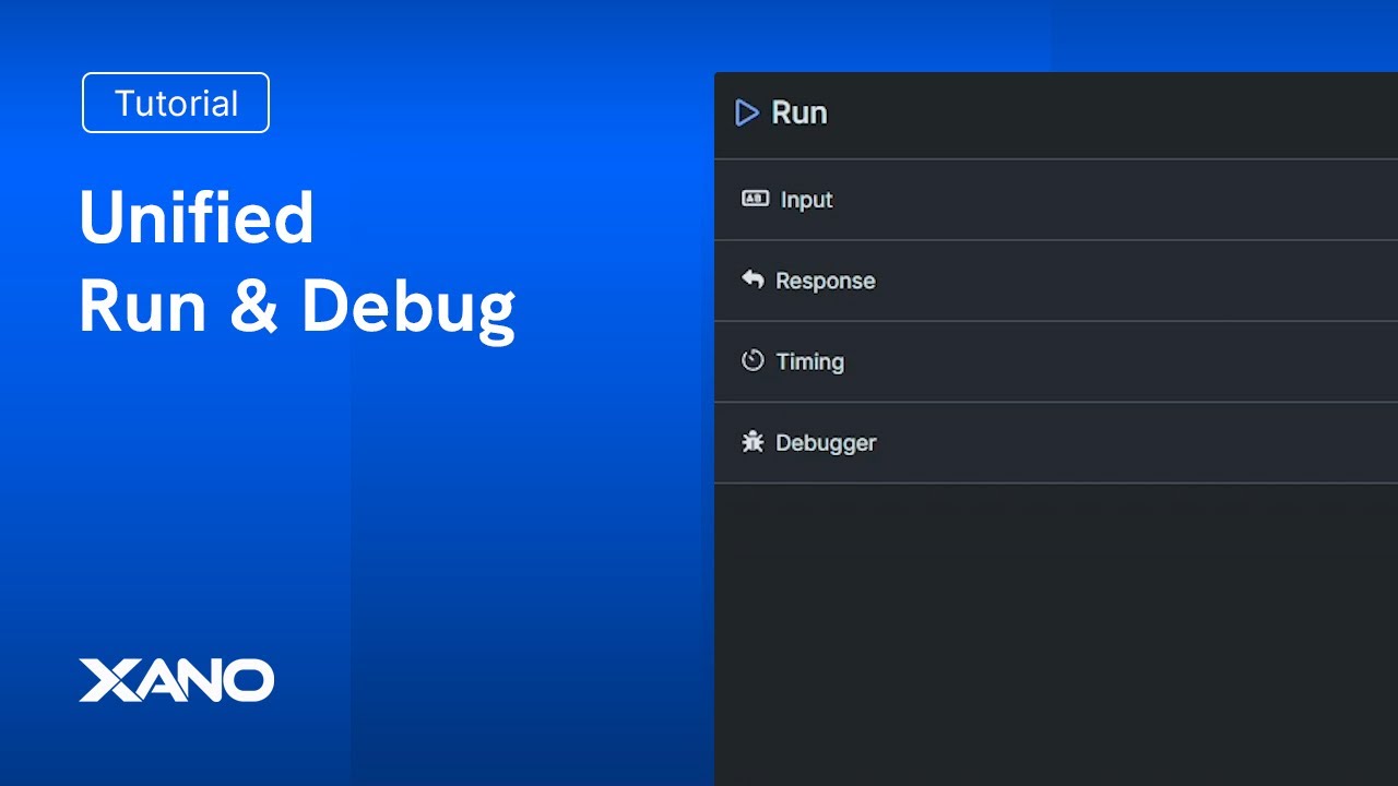 Unified Run and Debug Experience