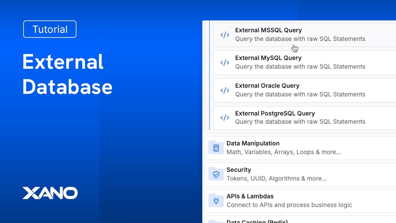 External Database Connection Function