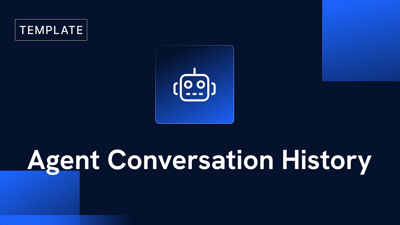 AI Agent Conversation History | Free Xano Template